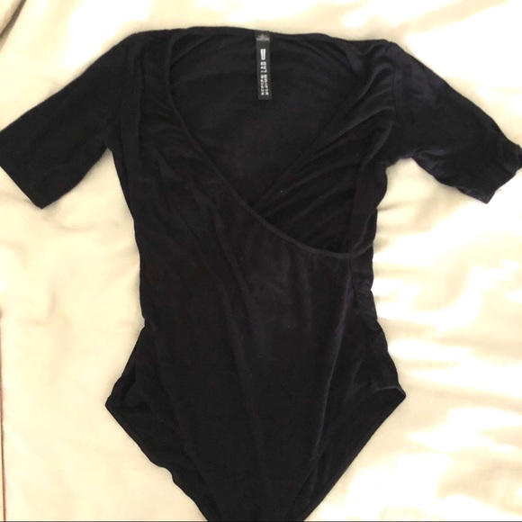 Lord & Taylor Design Lab Black Bodysuit, Size S - Picture 2 of 7